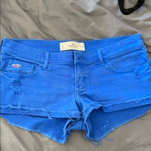 Blue hollister shorts
